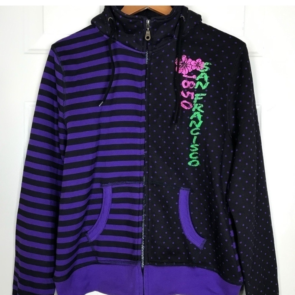 Purple Girls Hooded Jacket
